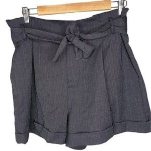 Mark. Ladies paper bag high waist dress shorts gray size XL